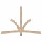 Ekena Millwork Davenport Smooth Timber Gable Bracket, Douglas Fir, 72"W x 48"H x 1 1/2"D x 3 1/2"F, 16/12 Pitch GBW072X48X0204DAV00SDF - alternate 1